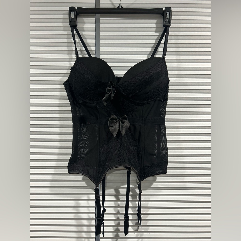 Black corset lingerie